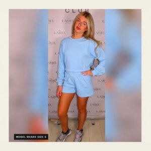 ALJMPRSTBLU.shop_-1 Jumper & Shorts Set — Blue