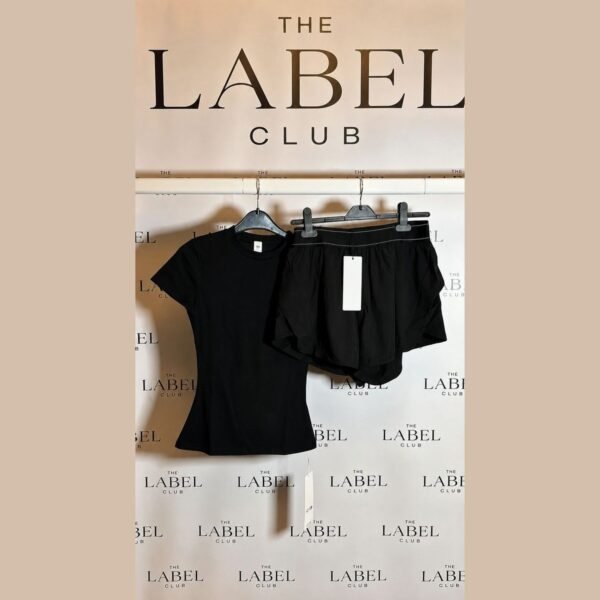 Tee & Shorts Set — Black