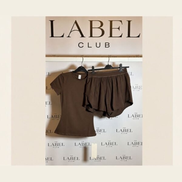 Tee & Shorts Set — Brown