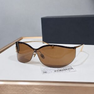 CH9582-BROWN-GOLD.shop Shield Sunglasses — Brown / Gold