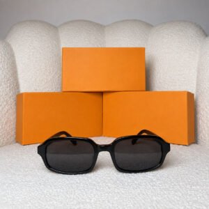 Rectangular Sunglasses — Black